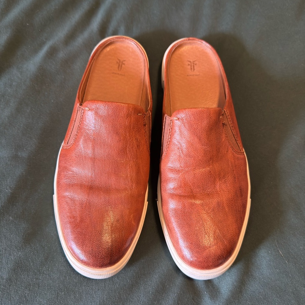 Frye Cognac Leather Loafers